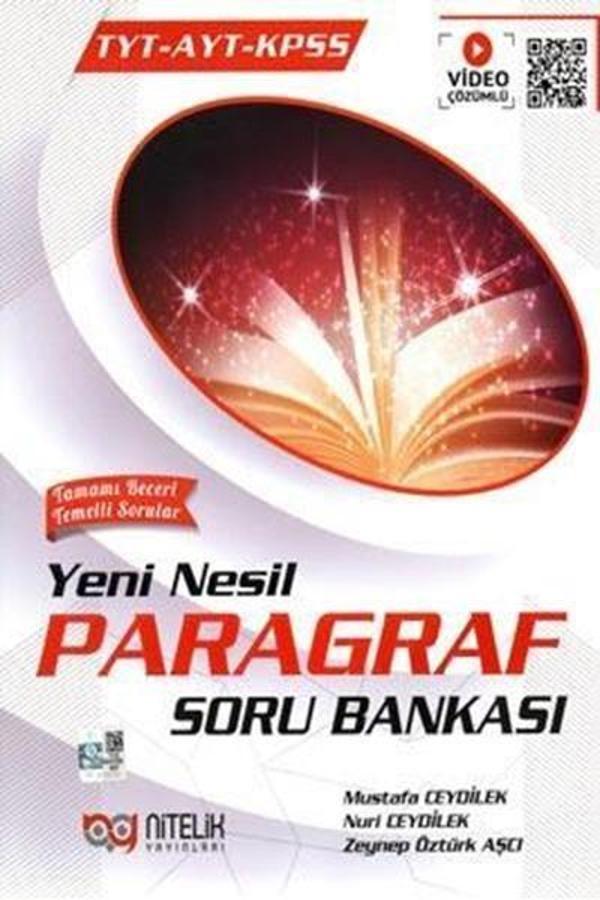 Nitelik TYT - AYT - KPSS Yeni Nesil Paragraf Soru Bankası Yayınları - Nitelik Yayınları - Image 1