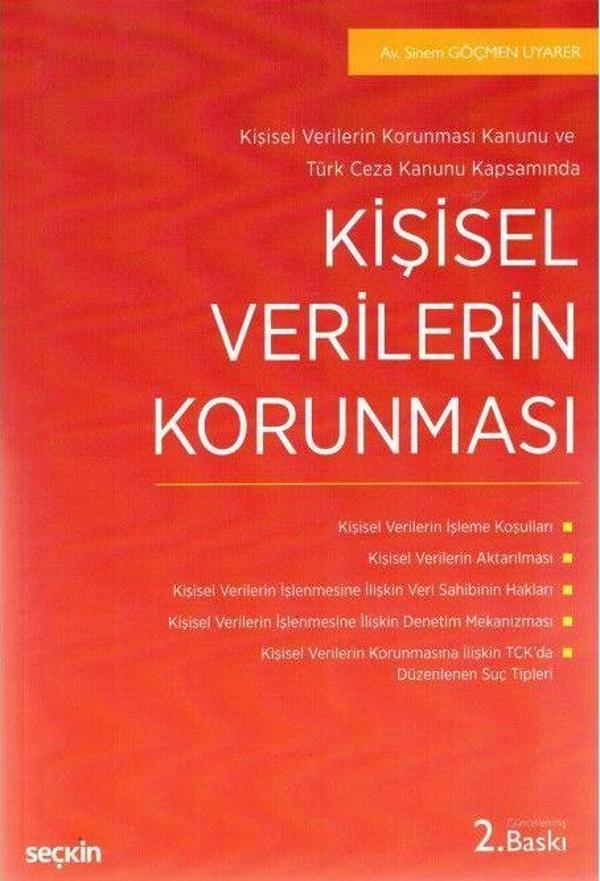 Kişisel Verilerin Korunması - Seçkin Yayıncılık - Image 1