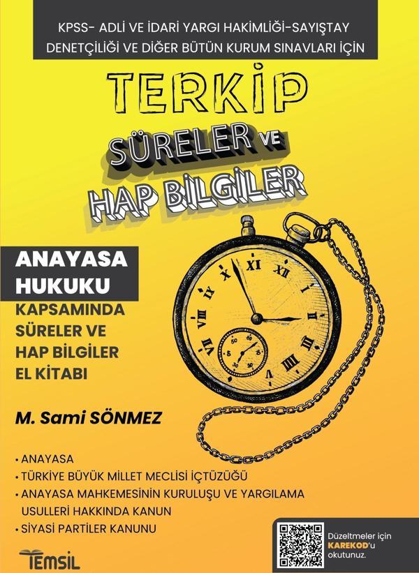 Terkip Anayasa Hukuku Kapsamında Süreler ve Hap Bilgiler El Kitabı - Temsil Kitap - Image 1