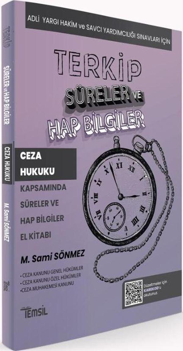 Terkip Ceza Hukuku Kapsamında Süreler ve Hap Bilgiler El Kitabı - Temsil Kitap - Image 1