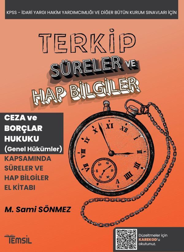 Terkip Ceza Hukuku ve Borçlar Hukuku Genel Hükümler Süreler ve Hap Bilgiler El Kitabı - Temsil Kitap - Image 1