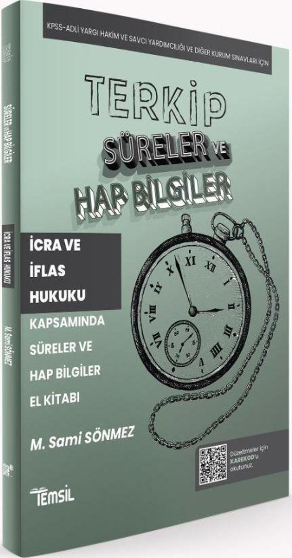 Terkip İcra ve İflas Hukuku Kapsamında Süreler ve Hap Bilgiler El Kitabı - Temsil Kitap - Image 1
