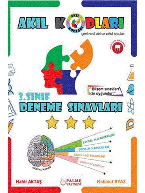 Palme 3.Sınıf Akıl Kodları Deneme Sınavları *Yeni* - Palme Yayınları - Palme Eğitim - Image 1