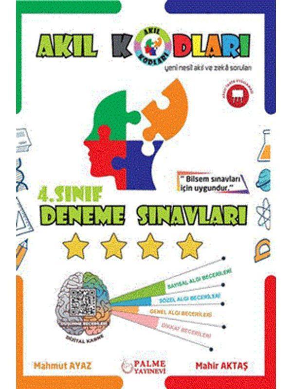 Palme 4.Sınıf Akıl Kodları Deneme Sınavları *Yeni* - Palme Yayınları - Palme Eğitim - Image 1