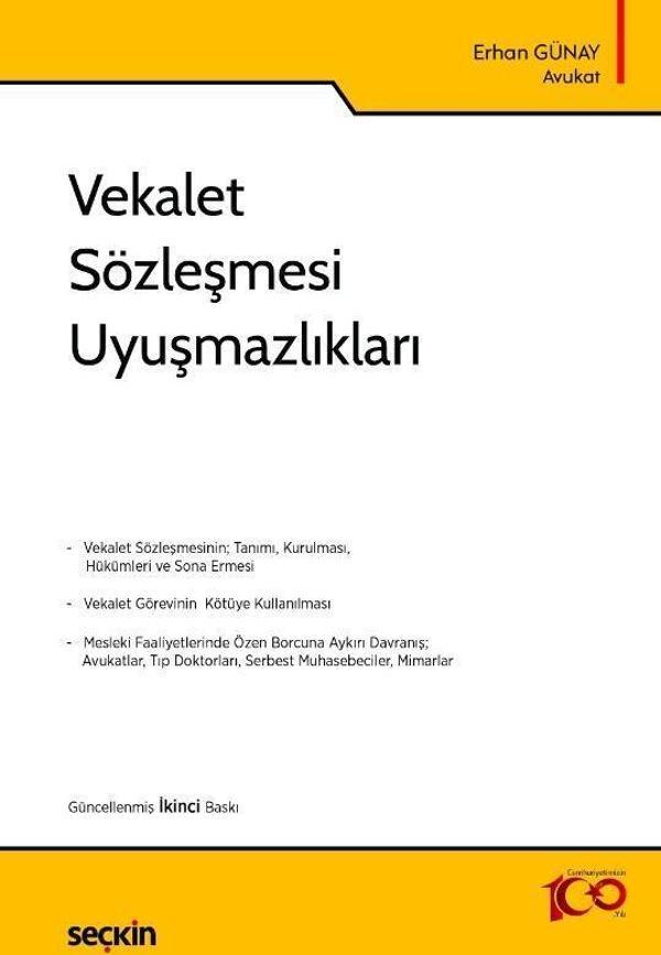 Vekalet Sözleşmesi Uyuşmazlıkları - Seçkin Yayıncılık - Image 1