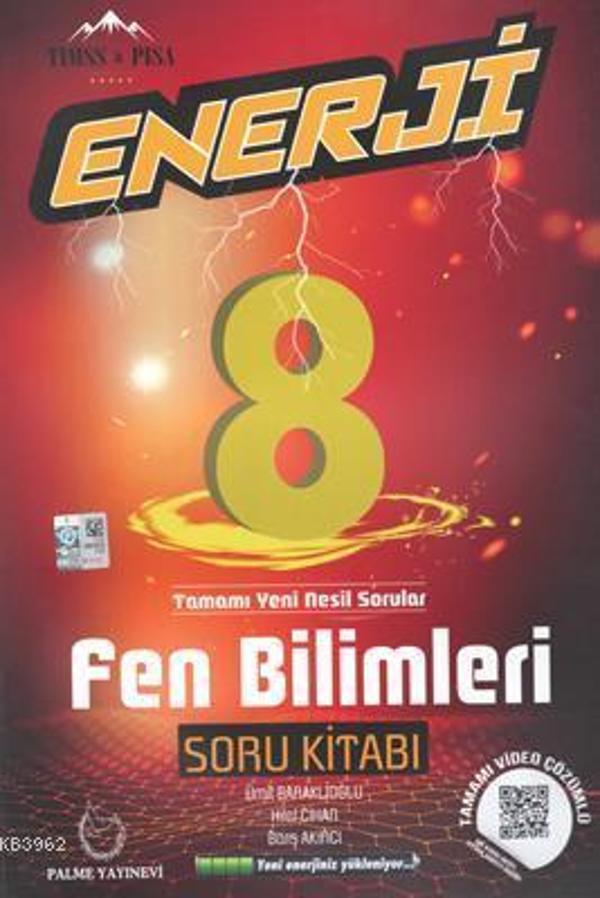 Palme 8.Sınıf Enerji Fen Bilimleri Soru Kitabı - Palme Yayınları - Palme Eğitim - Image 1