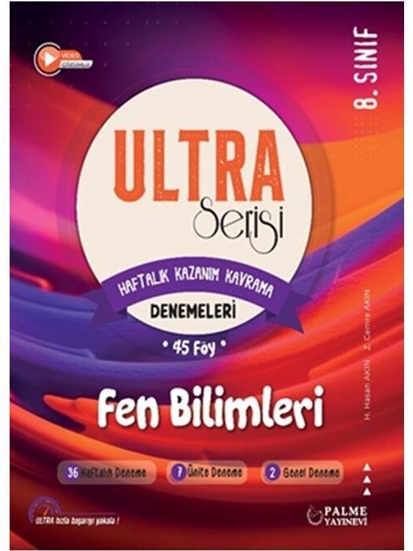 Palme 8.Sınıf Ultra Serisi Fen Bilimleri Denemeleri - Palme Yayınları - Palme Yayınları - Image 1