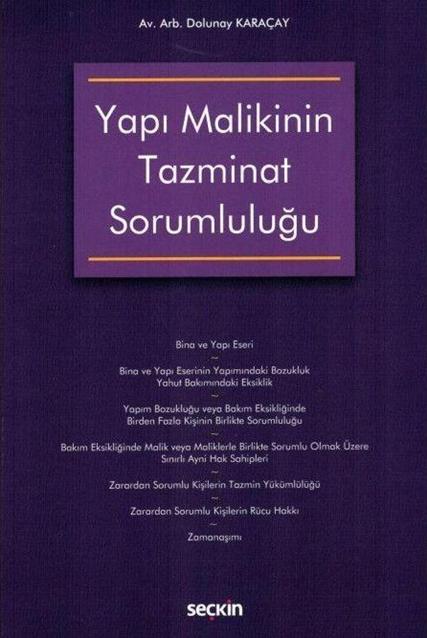 Yapı Malikinin Tazminat Sorumluluğu - Seçkin Yayıncılık - Image 1