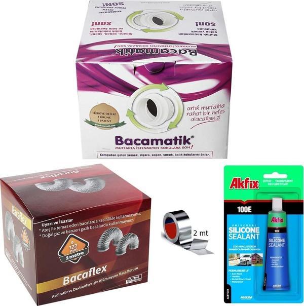Bacamatik Baca Klapesi Aspiratör ve Davlumbaz için Süper Set - Image 1