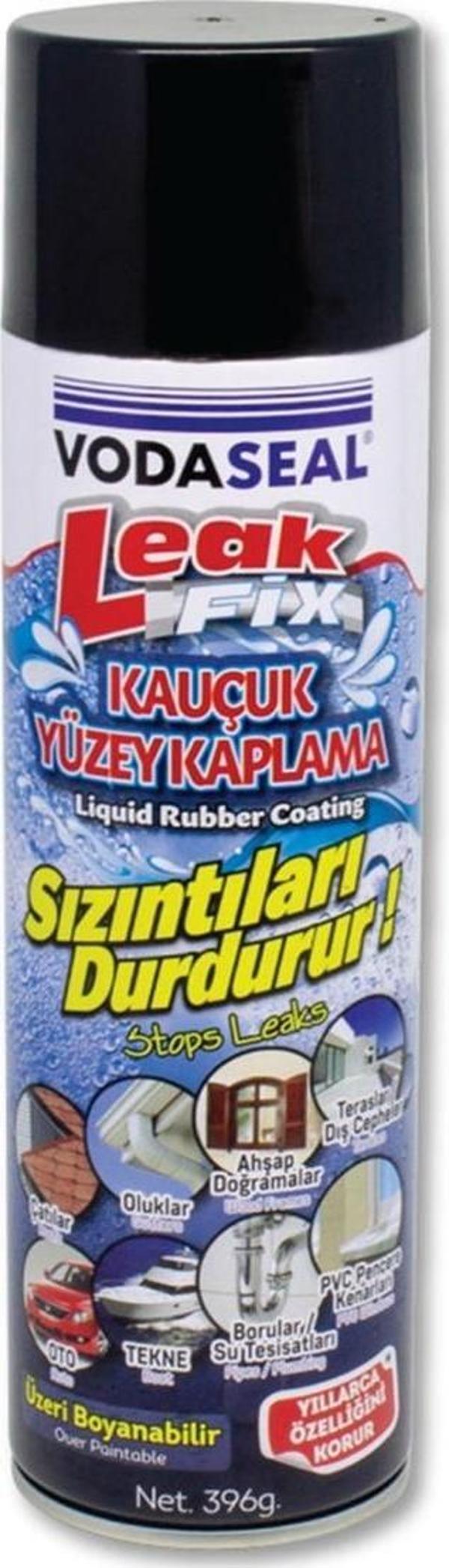 Leak Fix Sızıntı Önleyici Kauçuk Yüzey Kaplama Sprey 396 Gr Siyah - Image 1