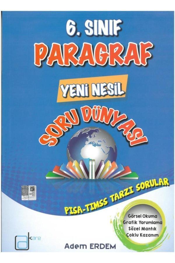 A KARE YAYINLARI A Kare 6.Sınıf Paragraf Soru Dünyası - A Kare Yayınları - Image 1
