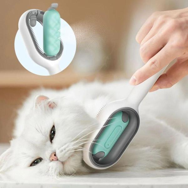 Su Hazneli Kedi ve Köpek Tüyü Toplamama Fırçası Su Hazneli Pet Tarağı - Image 1