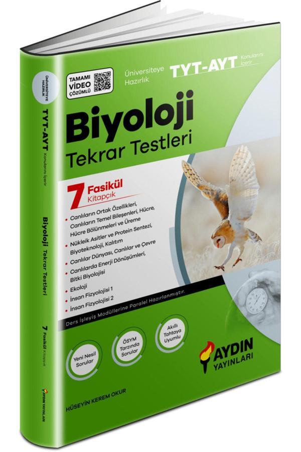 Aydın Tyt Ayt Biyoloji Tekrar Testleri - Aydın Yayınları - Aydın Yayınları - Image 1