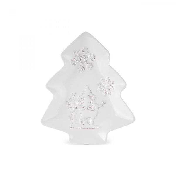 Karaca New Year Yılbaşı Snowy Servis Tabağı 18 Cm - Image 1