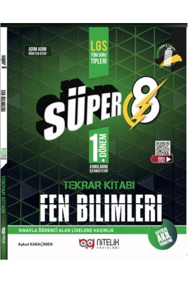 Nitelik 8.sınıf Süper Fen Bilimleri Soru 1.dönem Tekrar Kitabı - Nitelik Yayınları - Image 1