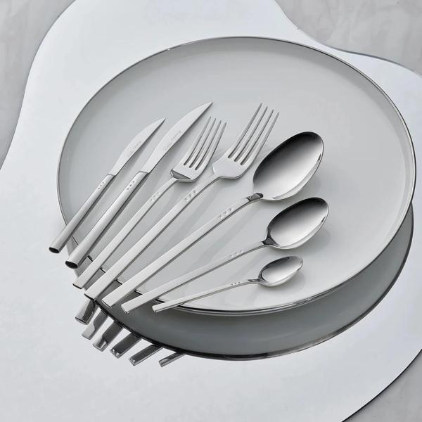 Karaca Elegance New All Star V2 Platin 12 Kişilik 84 Parça Çatal Kaşık Bıçak Takımı - Image 1