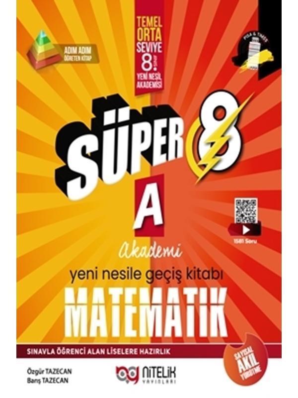 NİTELİK YAYINLARI 8.SINIF YENİ NESİL SÜPER MATEMATİK (A) - Image 1