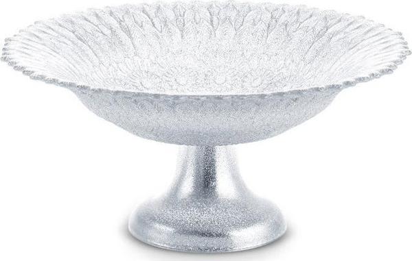 Karaca Bryan Dekoratif Ayaklı Şekerlik Silver 22 Cm - Image 1