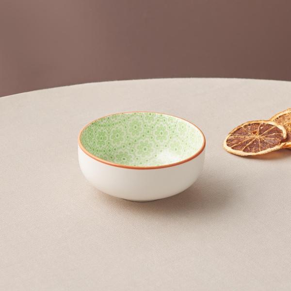 Karaca Floral Yeşil Round Çerezlik 10 cm - Image 1