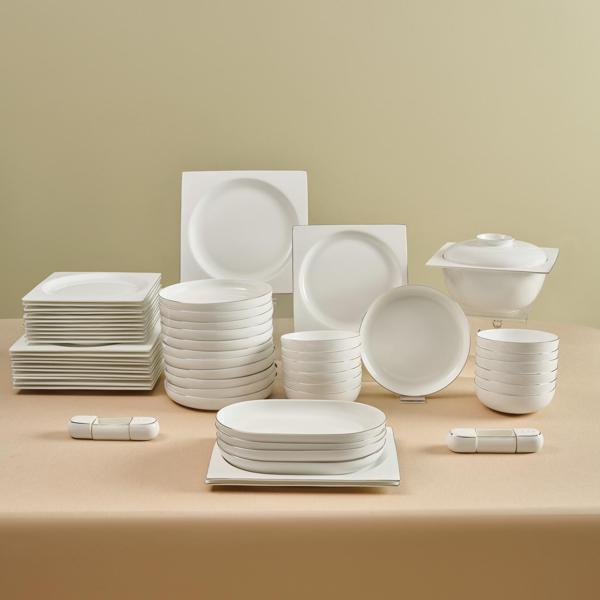 Karaca Red Carpet Collection Fine Pearl Extra Nish 62 Parça 12 Kişilik Yemek Takımı Gold - Image 1