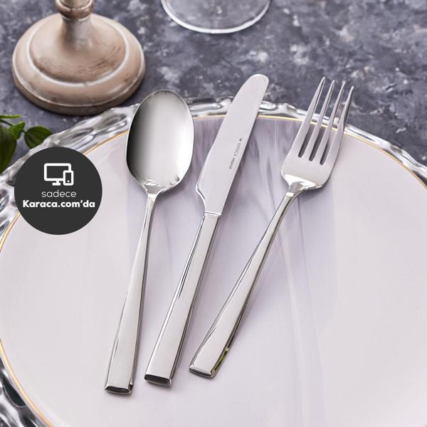 Karaca Linus 84 Parça 12 Kişilik Çatal Kaşık Bıçak Takımı Elegance Kutulu - Image 1