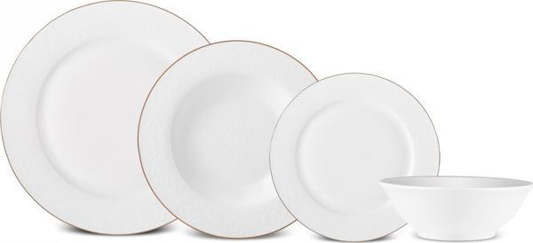 Karaca Elegance Bone Edera 24 Parça 6 Kişilik Yemek Takımı - Image 1
