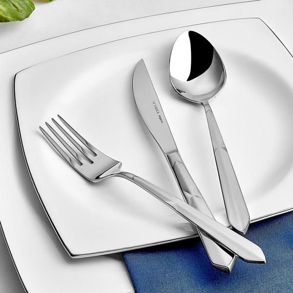 Karaca Elegance New Diamond Platin 12 Kişilik 84 Parça Çatal Kaşık Bıçak Takımı - Image 1