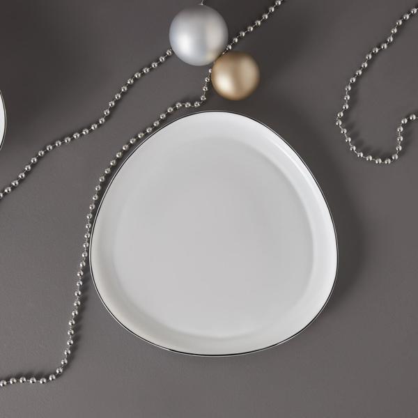 Karaca Agata Opal Cam Servis Tabağı 25 Cm - Image 1