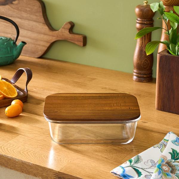 Karaca Karya Acacia Cam Saklama Kabı 650 Ml - Image 1