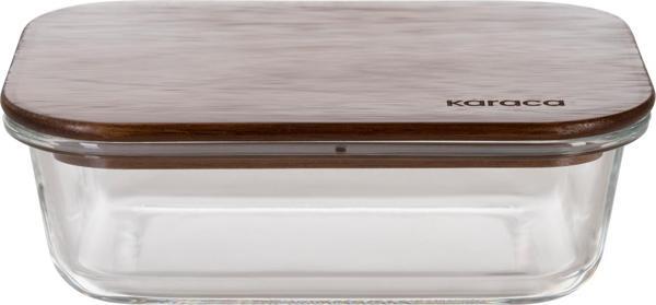 Karaca Karya Acacia Ahşap Kapaklı Cam Saklama Kabı 950 Ml - Image 1