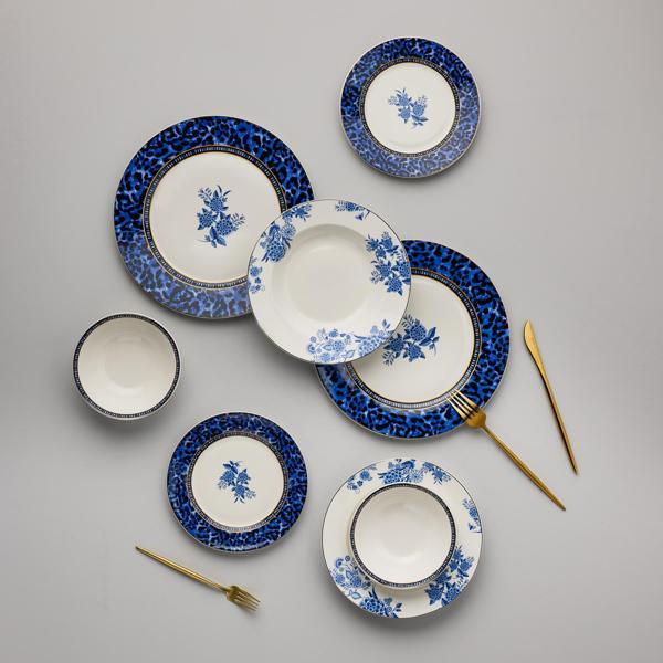 Karaca Yulina Porselen 24 Parça 6 Kişilik Yemek Takımı - Image 1