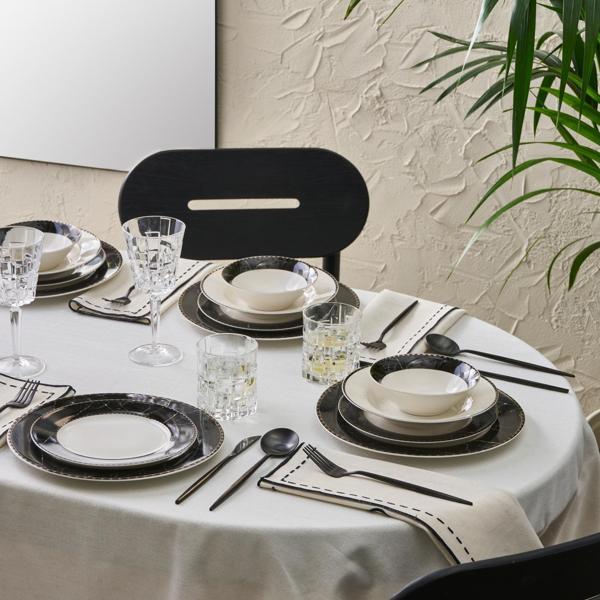 Karaca Elegance Bone Gant 24 Parça 6 Kişilik Yemek Takımı - Image 1