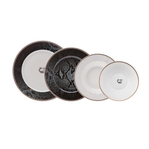 Karaca Şahmeran 24 Parça 6 Kişilik Porselen Yemek Takımı - Image 1