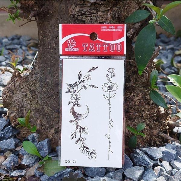 2 Li Çiçek Mini Tattoo Geçici Dövme Aksesuar - Image 1