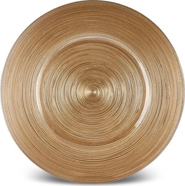 Karaca Home Premium Yuvarlak Supla Altın 33 Cm - Image 1