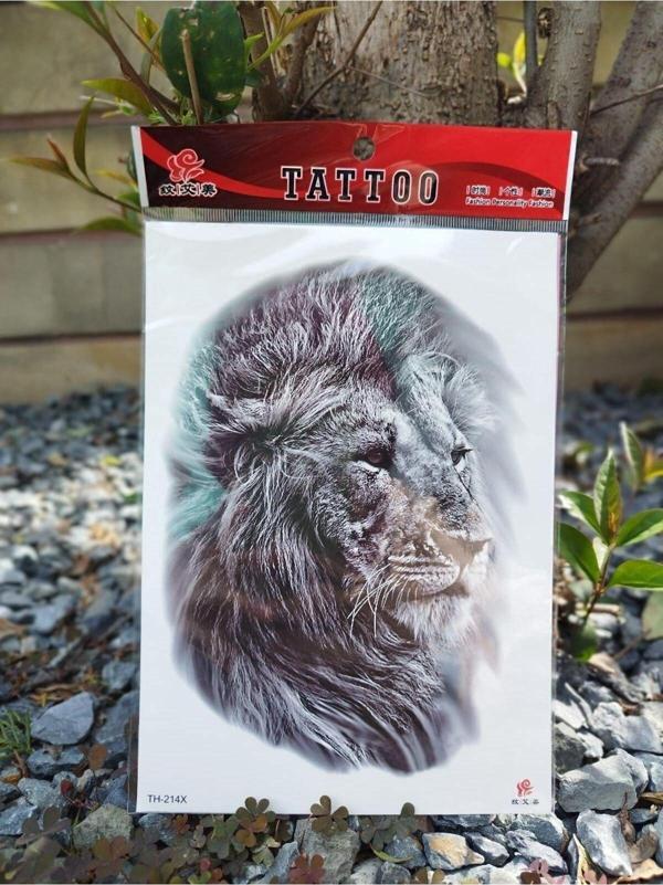 Büyük Boy Aslan Cimbom Galartasaray Geçici Dövme Aksesuar Vücut Aksesuarı Takı Aksesuar - Image 1