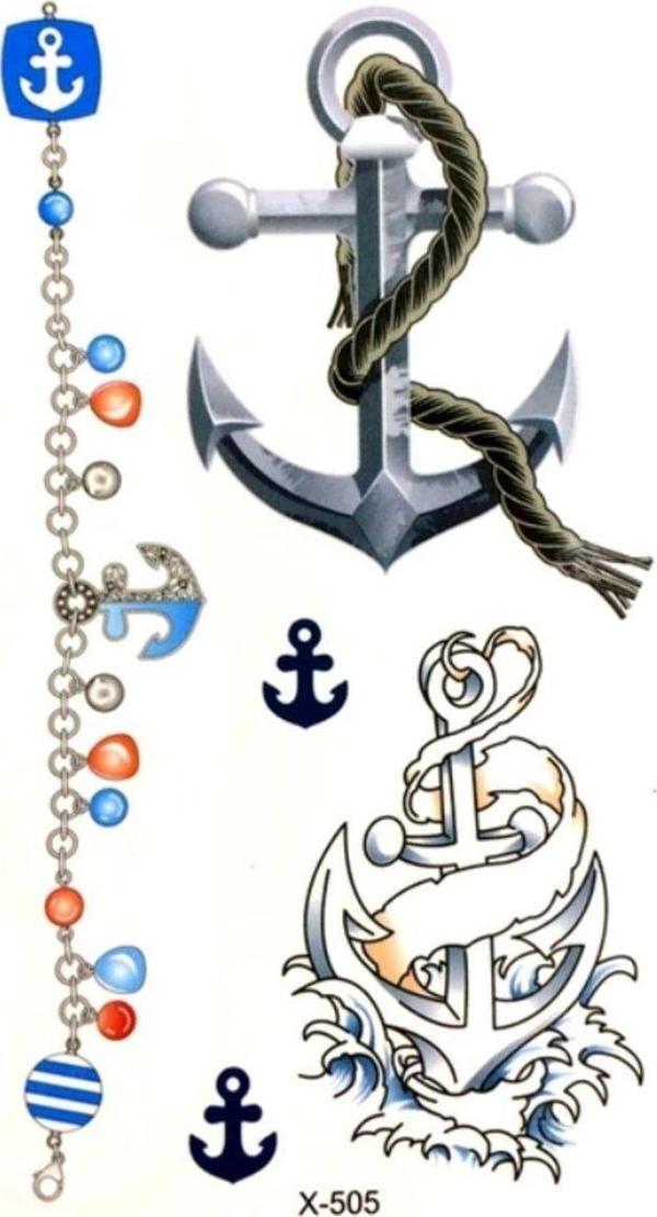 Çapa Bileklik Desen Dövme Tatto El,Kol,Bilek,Göğüs Dövme,Tattoo - Image 1