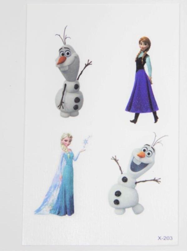 Elsa Frozen Mini Çocuk Geçici Dövme El,Kol,Bilek,Göğüs Dövme,Tattoo - Image 1