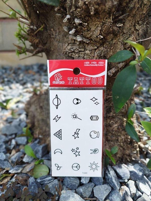 Karışık Minimal Dövme Seti Mini Tattoo Geçici Dövme Aksesuar - Image 1