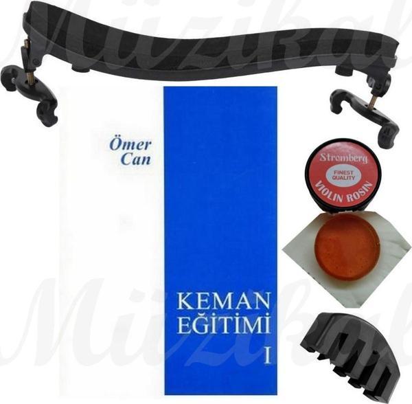 Stromberg Keman Yastığı 4/4 + Ömercan 1 + Kauçuk Keman Susturucusu + Reçine - Image 1