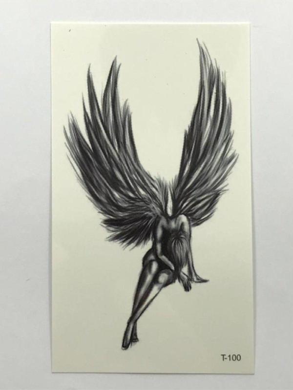 Melek Angel Geçici Mini Dövme Tattoo Aksesuar Şık - Image 1