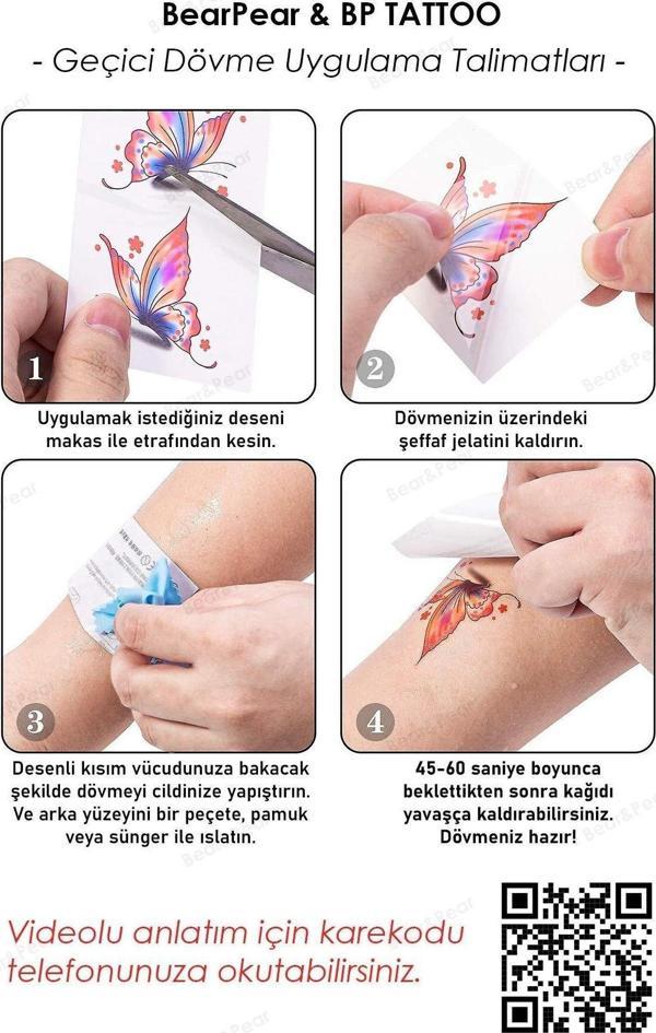 Pulse Geçici Dövme Ritim Kalp Atışı Nabız Dövmesi Unisex Aksesuar  Şık - Image 1