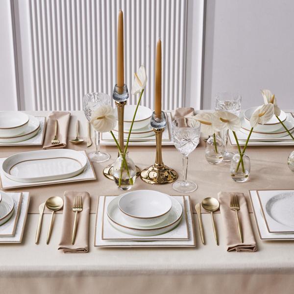 Karaca Fine Pearl Extra Ayana 62 Parça 12 Kişilik Yemek Takımı - Image 1