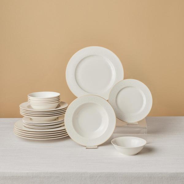 Karaca Forever Bone Dome 24 Parça 6 Kişilik Yemek Takımı - Image 1