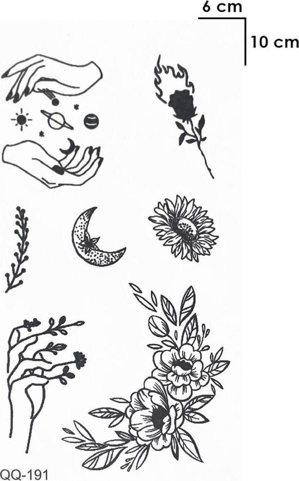 Minimal Magic Tattoo Kol Geçici Dövme Şık Moda Aksesuar - Image 1