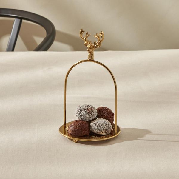 Karaca Maison İkramlık 12x12x20 cm Gold - Image 1