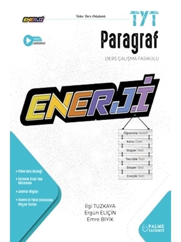 Palme Yks Tyt Enerji Paragraf Ders Çalışma Fasikülü - Palme Yayınları - Palme Eğitim - Image 1