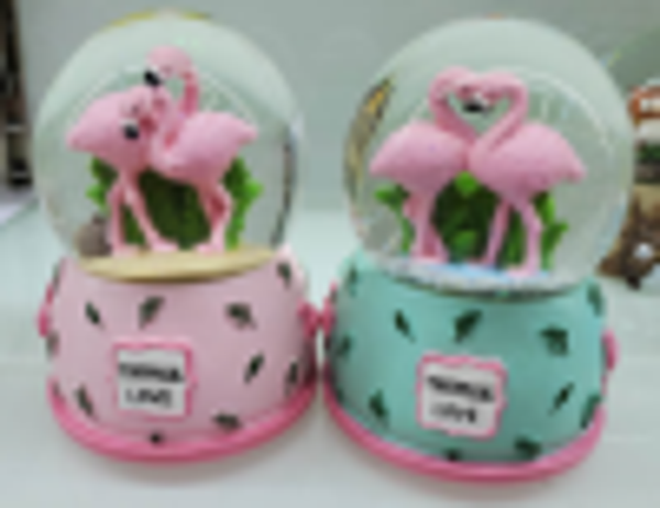 Flamingo Kar Küresi Büyük Boy - Image 1