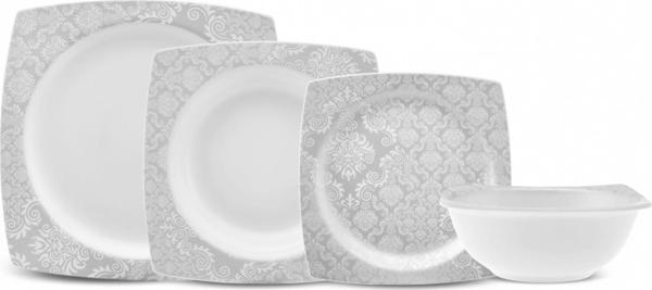 Karaca Square Bone Bridal 24 Parça 6 Kişilik Yemek Takımı - Image 1