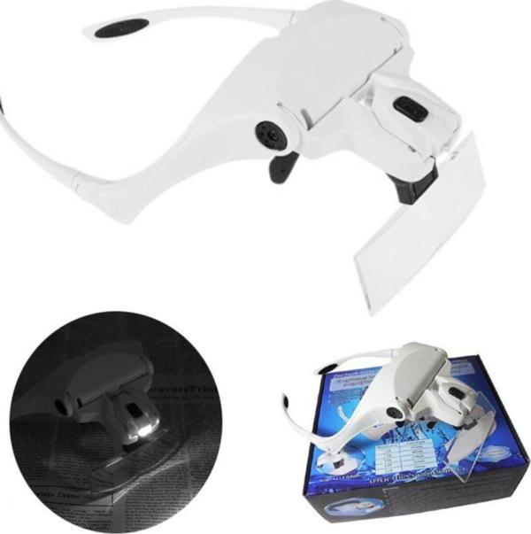 Bosile Kitap Okuma Ve Kalıcı Makyaj Gözlüğü Ledli Büyüteç Gözlük Loop - Image 1